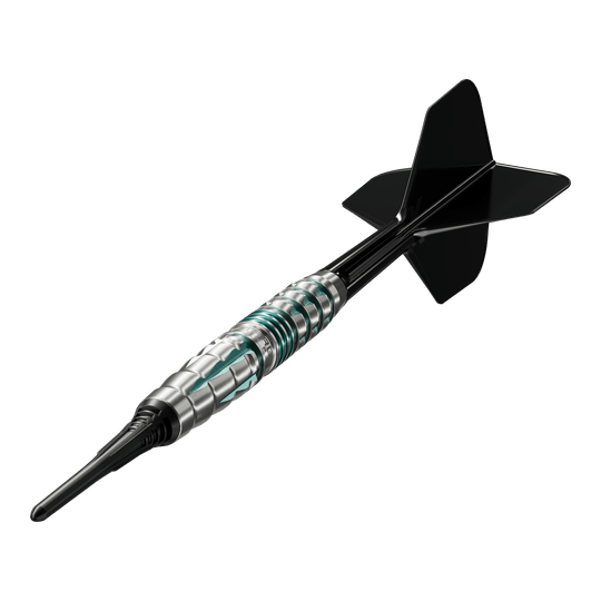 Freccette morbide Target Black Marque Pierce - 18,5 g Auf dem Foto ist das Produkt Target Black Marque Pierce Softdarts - 18,5g zu sehen. Diese Darts haben ein elegantes Design und eignen sich ideal für Softdart-Liebhaber.