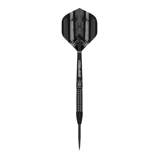 DArdi in acciaio GOAT Sprocket MKIII Bomb Zu sehen ist der GOAT Sprocket MKIII Bomb Steeldarts. Die Aufnahme zeigt den Dartpfeil aus einer bestimmten Perspektive.