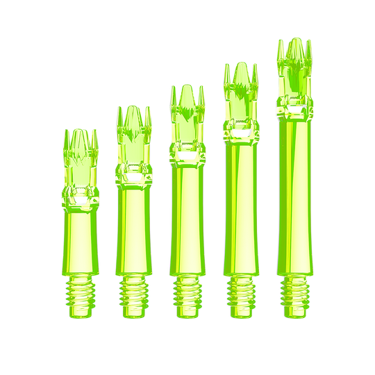 Alberi di ricambio L-Style L-System - Giallo neon Das Bild zeigt die L-Style L-System Ersatzshafts in Neongelb. Die Schäfte sind Ersatzteile für Dartpfeile.