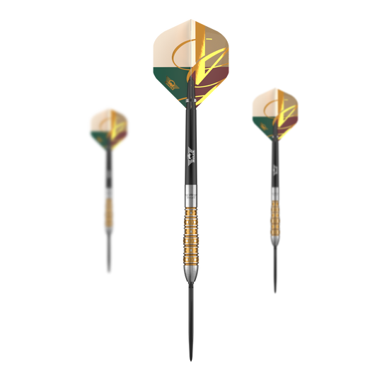 Freccette in acciaio convertibili Bulls NL Vintage Bomb Das Foto zeigt ein Set der Bulls NL Vintago Bomb Convertible Point Steeldarts. Dieses Produkt ist für Dartspieler konzipiert.