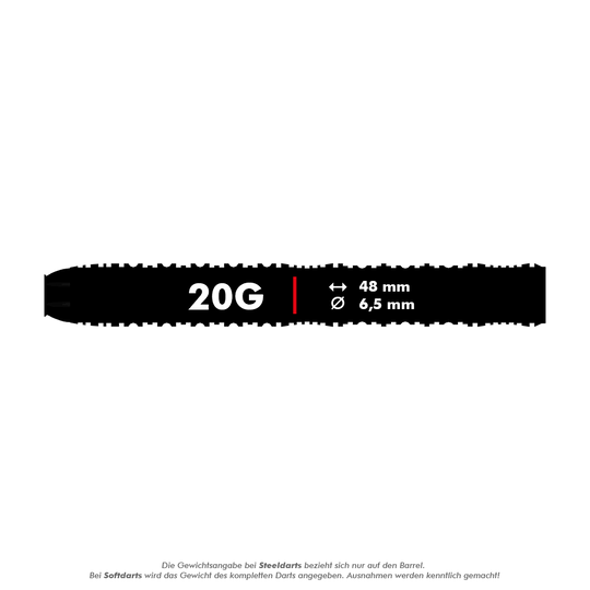 Freccette morbide Shot ZEN Straight - 20 g Hier sieht man die Shot ZEN Straight Softdarts - 20g. Diese Darts zeichnen sich durch ihre gerade Form und hervorragende Verarbeitung aus.