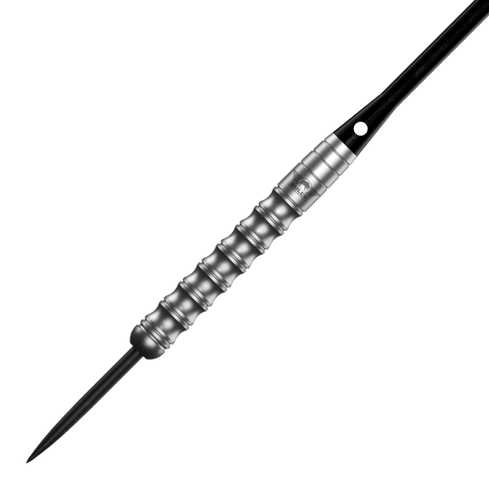 Bulls NL Chaos Freccette in acciaio verde - 24 g Zu sehen sind die Bulls NL Chaos Green Steeldarts mit 24g. Zwei grüne Steeldarts werden dargestellt.