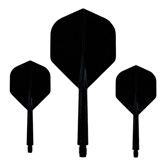 Sistema di albero di volo Evolution EVO1 - Nero Dieses Bild zeigt das Evolution EVO1 Flight-Shaft-System in Schwarz. Es ist deutlich das Design und die Form des Produkts zu erkennen.