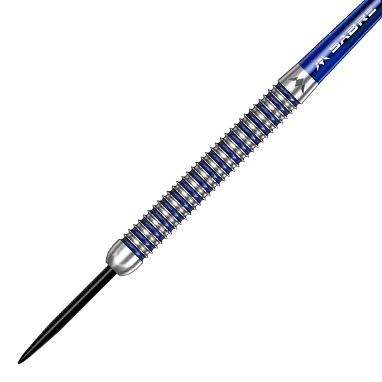 Freccette in acciaio Mission ION Blue Silver Mission ION Blue Silver Steeldarts werden hier abgebildet. Die Darts haben ein blau-silbernes Design.