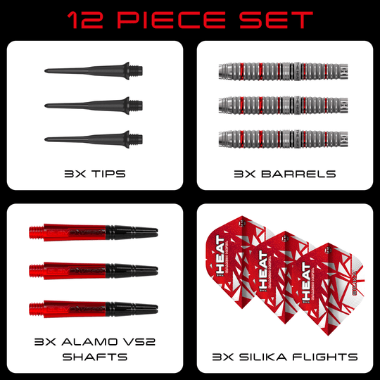 Freccette morbide Damon Heta Series 4 di Harrow Zu sehen sind Harrows Damon Heta Series 4 Softdarts. Dieses Produkt ist speziell für den Softdart-Sport entwickelt.