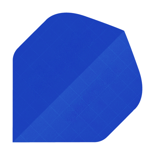 Alette in tessuto di nylon - Standard - BLU Das Bild zeigt ein blaues Stück Nylon-Stoff in der Form eines Dart-Flights. Die Oberfläche hat eine feine, strukturierte Musterung.