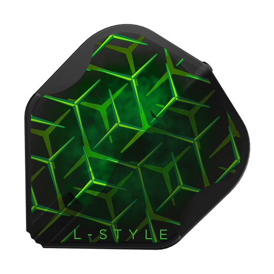 Alette L-Style Lukas Wenig V1 nere L1EZ L-Style Lukas Wenig V1 Black L1EZ Flights sind als Einzelstück mit mattem Finish abgebildet. Die schwarze Farbe hebt die Struktur hervor.
