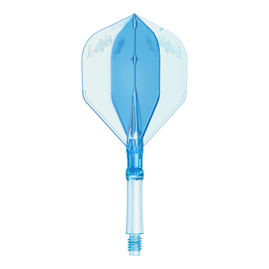 Alette L-Style L-Sytem - Blu trasparente Abgebildet sind L-Style L-System Flights in klarer blauer Farbe, Größe Medium. Diese Flights dienen als Ersatzteile für Dartpfeile.