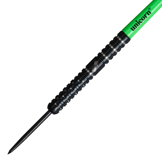 Freccette in acciaio Unicorn Wraith Callan Rydz - 23 g Hier sind die Unicorn Wraith Callan Rydz Steeldarts - 23g abgebildet. Man erkennt deutlich die Form und das Material des Produkts.