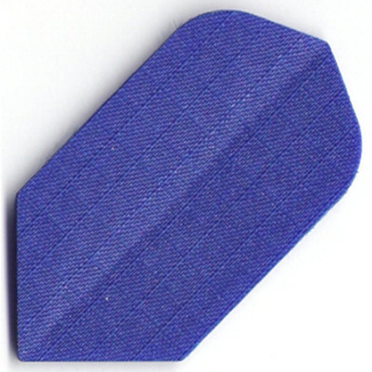 n8 Das Bild zeigt ein Nylon-Stoff Flights N8 in dunkelblauer Farbe. Es hat eine klassische, pfeilförmige Form für Dartpfeile.