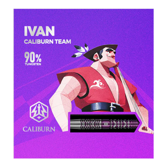 Caliburn Awakening Ivan Softdarts - 20 g Das Bild stellt die Caliburn Awakening Ivan Softdarts - 20g dar. Diese Darts sind optimal für Softdart-Enthusiasten.