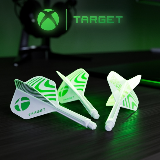 Target Xbox K-Flex No2 Standard Flights - Bianco Zu sehen sind die Target Xbox K-Flex No2 Standard Flights - Weiß. Diese Flights sind weiß und bieten Standard-Form für Darts.