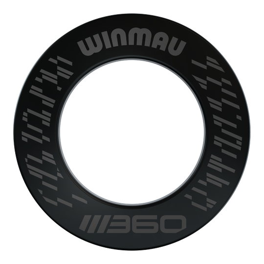 Winmau Blade 360 Dartboard Surround - Nero Das Bild zeigt das Winmau Blade 360 Dartboard Surround in Schwarz. Diese Dartboard-Umrandung schützt die Wand und bietet ein professionelles Aussehen.