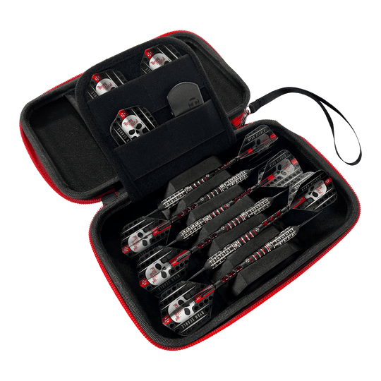 Custodia per freccette Ryan Searle Player Pro6 di Harrow Harrows Ryan Searle Player Pro6 Dartcase ist ein stabiles Etui für Darts. Es wurde speziell für den sicheren Transport entwickelt.