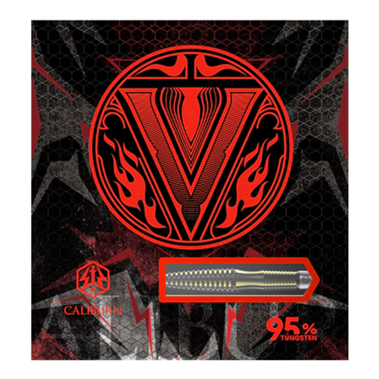 Freccette in acciaio Caliburn V-Series V1 Abgebildet sind die Caliburn V-Series V1 Steeldarts. Diese Darts eignen sich hervorragend für den Präzisionssport.