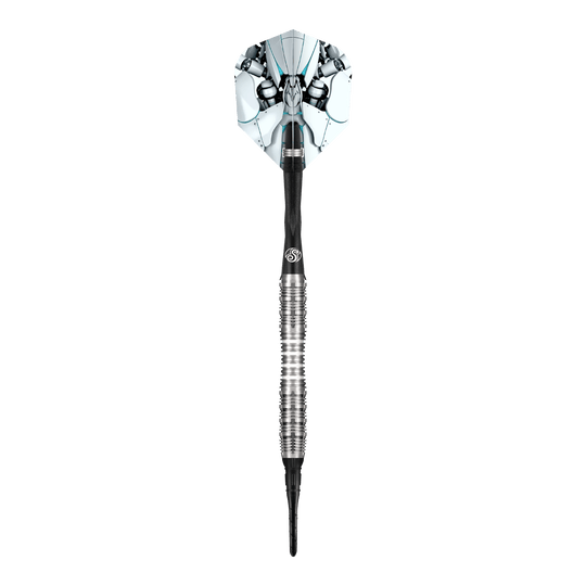 Shot AI Scorpula Soft Darts - 20 g Abgebildet ist ein Shot AI Scorpula Softdart mit 20g Gewicht. Das Produkt ist schlank und speziell für präzises Werfen entwickelt.