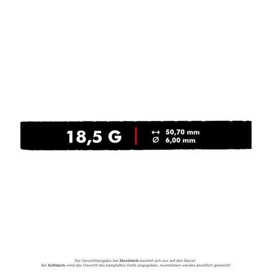 Freccette morbide McDart 85 Tungsten V24 - 18,5 g