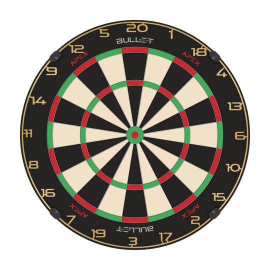 Anello numerico per bersaglio per freccette Abgebildet ist ein goldener Zahlenring für ein Dartboard. Es wird das Produkt 'BT1000160 Bullet Dartboard Zahlenring Gold 2' dargestellt.