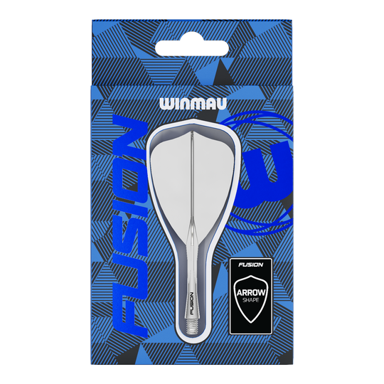 Winmau Fusion Flight Shaft System Freccia Trasparente Hier ist ein weiteres Bild des Winmau Fusion Flight-Shaft-System Arrow Clear. Es zeigt den Flightschaft für Darts in einer anderen Perspektive.