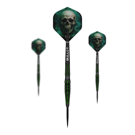 Bullet Poison dardi in acciaio Abgebildet ist das Produkt Bullet Poison Steeldarts. Die Steeldarts sind für das Dartspiel geeignet.