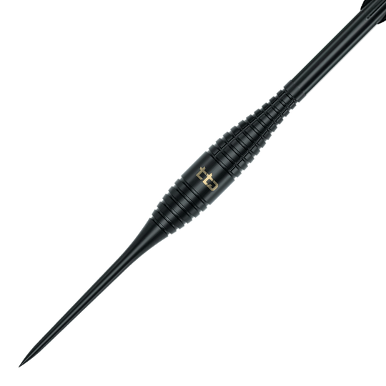 Caliburn TTD Complete Titanium T2 Freccette in acciaio nere - 6 g Gezeigt wird das Produkt Caliburn TTD Complete Titanium T2 Black Steeldarts - 6g. Diese Steeldarts zeichnen sich durch ihr Titan-Material aus.