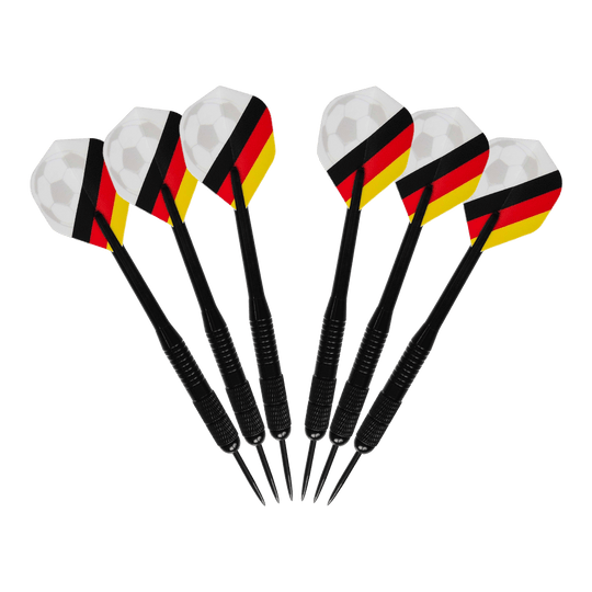 Pacchetto calcio McDart Kick-off Das Bild zeigt das McDart Anpfiff Fußball Bundle. Es handelt sich um ein Produkt für Fußball-Fans, das mehrere Artikel umfasst.