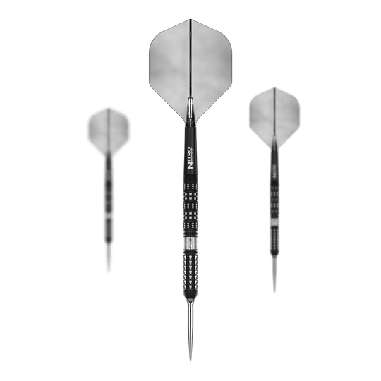 Dardi d'acciaio paralleli Red Dragon Recon Hier sieht man die Red Dragon Recon Parallel Steeldarts. Es handelt sich um ein Set von Steeldarts für Dartspieler.