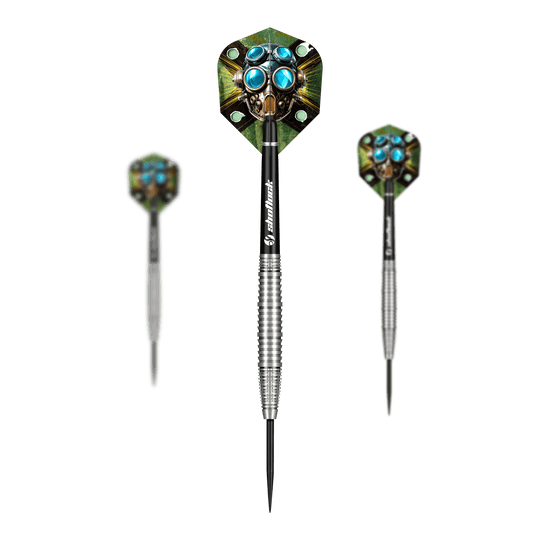 Freccette in acciaio Shot Badlands Krush Hier sieht man die Shot Badlands Krush Steeldarts als Set. Das Produkt eignet sich für professionelle Dartspieler.