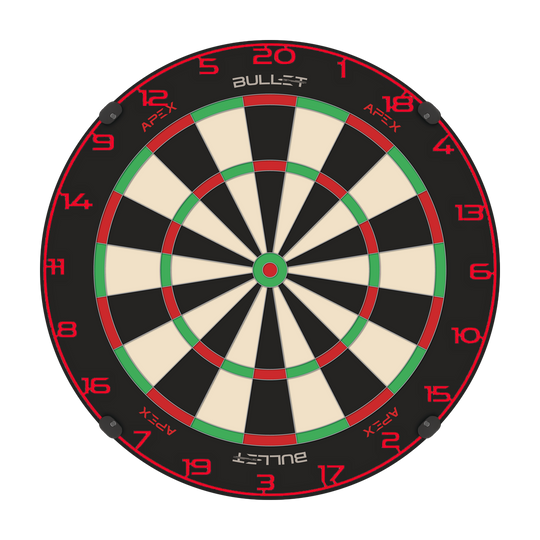 Anello numerico per bersaglio per freccette Dies ist ein Bild eines Dartboard-Zahlenrings in Rot. Der Dateiname ist BT1000120_Bullet_Dartboard_Zahlenring_Rot_2.