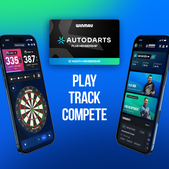 Pacchetto che include supporto per dispositivi Winmau e abbonamento di 12 mesi.