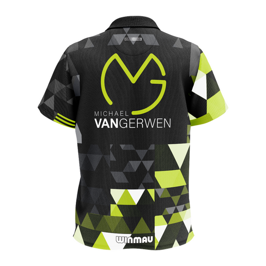 Polo Winmau Michael Van Gerwen edizione fan Hier ist das Winmau Michael Van Gerwen Fan-Edition Poloshirt abgebildet. Das Poloshirt richtet sich an alle Fans von Michael Van Gerwen.