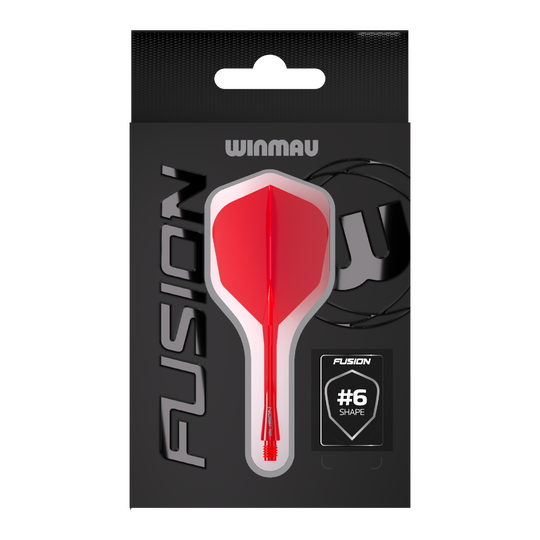 Sistema di alberi di volo a fusione Winmau n. 6 rosso Hier ist das Winmau Fusion Flight-Shaft-System No6 in Rot abgebildet. Dieses Produkt ist ideal für Dartspieler geeignet.