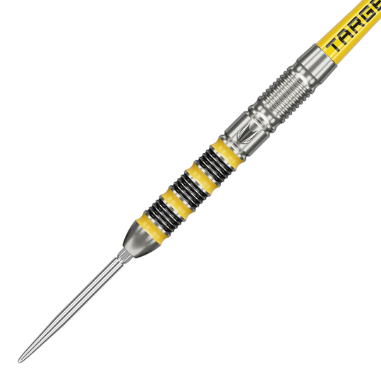Freccette in acciaio Target Buzz 01 Swiss Points Abgebildet ist Target Buzz 01 Swiss Points Steeldarts. Diese Steeldarts sind für professionelle Dartspieler geeignet.