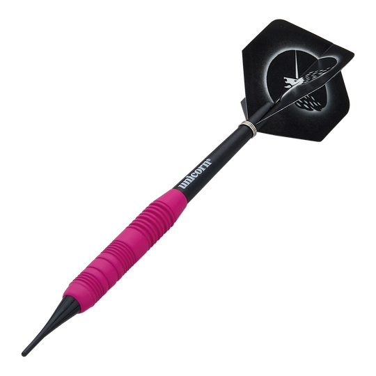 Softdarts rosa gommati Unicorn Core Plus - 19 g