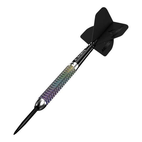 Missione Kaleidos Steeldarts Abgebildet sind die Mission Kaleidos Steeldarts. Diese farbenfrohen Dartpfeile sind für den professionellen Einsatz geeignet.