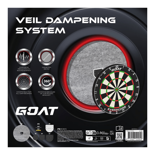 Sistema di insonorizzazione GOAT Silencer Veil Hier ist das GOAT Silencer Veil Dampening Schallschutz System abgebildet. Das System hilft, Lärm zu dämpfen.