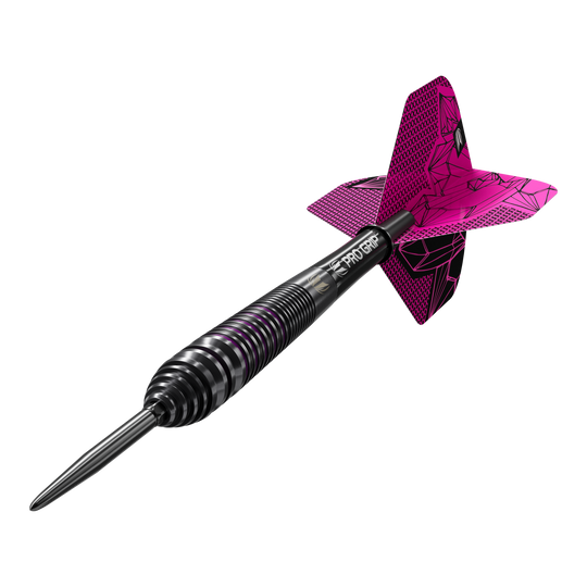 Target Lorraine Winstanley GEN2 Freccette in acciaio Swiss Point - 24 g Abgebildet sind Target Lorraine Winstanley GEN2 Swiss Point Steeldarts - 24g. Diese Steeldarts zeichnen sich durch ihr spezielles Design aus.