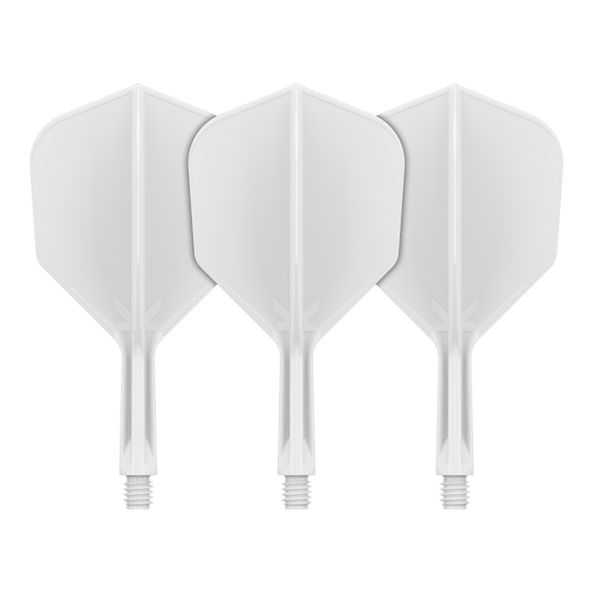 Target K-Flex No6 Flight System - Bianco Abgebildet ist das Flight-System Target K-Flex No6 in Weiß mit einer Länge von 19 mm. Diese Komponente wird für Dartpfeile verwendet.