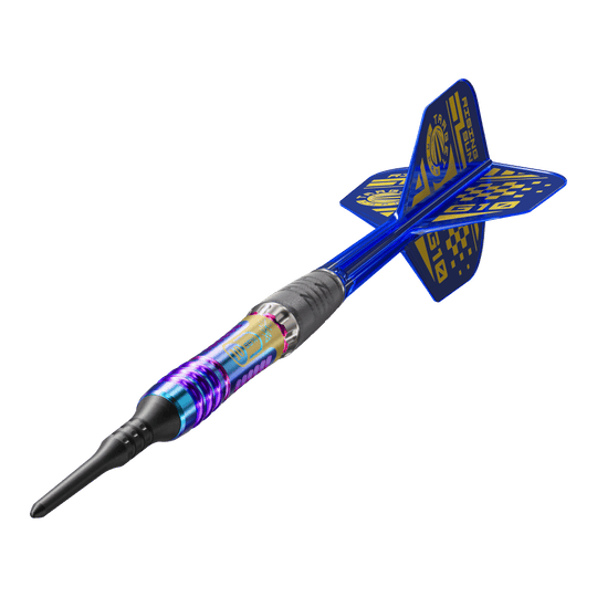 Target Japan Rising Sun GEN10 freccette morbide - 21,5 g Abgebildet ist der Target Japan Rising Sun GEN10 Softdarts mit 21,5g. Der Dartpfeil zeichnet sich durch sein einzigartiges Design und hochwertige Materialien aus.