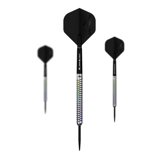 Freccette in acciaio Mission Mirage Dieses Bild zeigt das Set Mission Mirage Steeldarts. Das Set besteht aus mehreren hochwertigen Darts.
