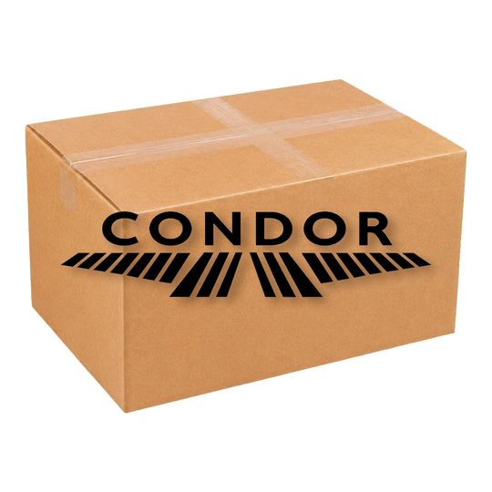 Die Darstellung zeigt die McDart Mystery-Box - Condor. Diese Überraschungsbox enthält exklusive Condor Dart-Produkte.