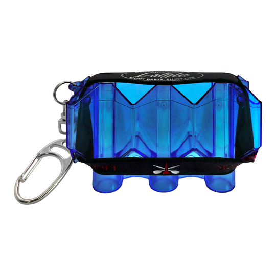 Valigia da volo Krystal stile L SP Auf dem Bild ist ein Produkt mit dem Dateinamen LSF3106_LStyle_Krystal_Flight-Case_SP_Blau_1 abgebildet. Wahrscheinlich handelt es sich um ein blaues Flight-Case für Dartflights.