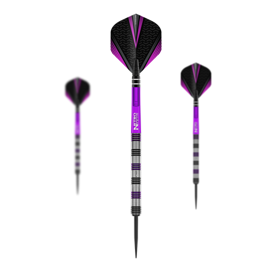 Freccette in acciaio Red Dragon Gemma Hayter - 22 g Hier sieht man ein Set der Red Dragon Gemma Hayter Steeldarts - 22g. Die Darts sind für professionelle Dartspieler geeignet.