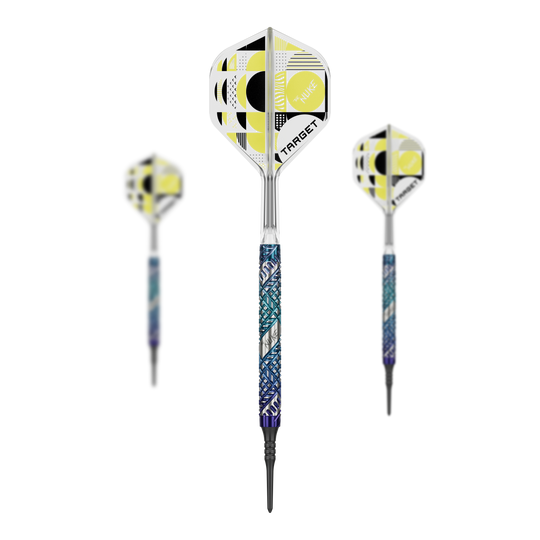 Freccette morbide Target Luke Littler Edge - 19 g Das Foto zeigt ein Set der Target Luke Littler Edge Softdarts - 19g. Das Set beinhaltet mehrere Darts für den direkten Einsatz.