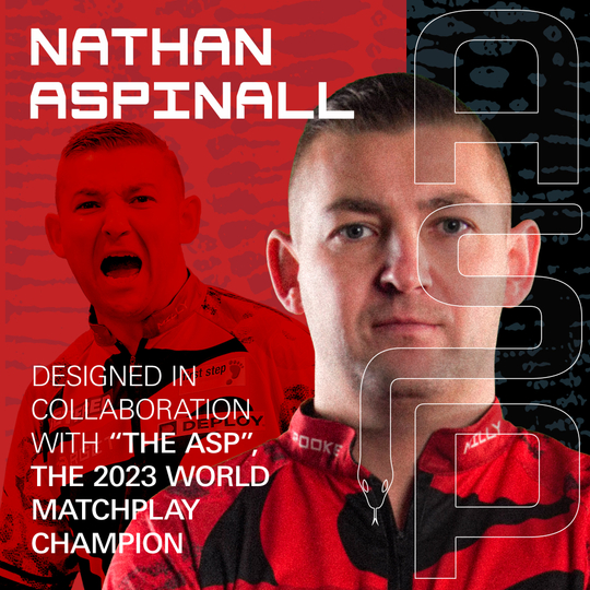 Voli standard Target K-Flex Nathan Aspinall No2 Gezeigt werden Target K-Flex Nathan Aspinall No2 Standard Flights. Die Flights sind Teil einer professionellen Dart-Ausstattung.