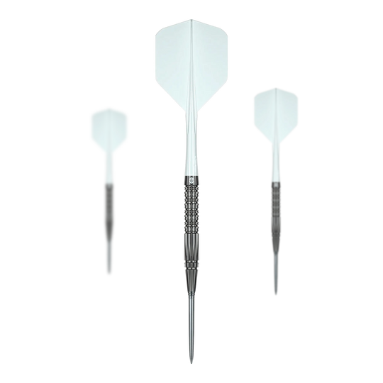Freccette in acciaio Caliburn Prisma P2 - 20,5 g Dieses Bild zeigt das Set der Caliburn Prisma P2 Steeldarts mit einem Gewicht von 20,5g. Die Steeldarts sind für das Dartspiel geeignet.